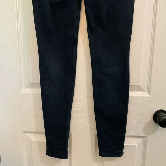 Express Stretch + Denim Perfect Curves Dark Wash Legging High Rise Size 2 R - Picture 5 of 8